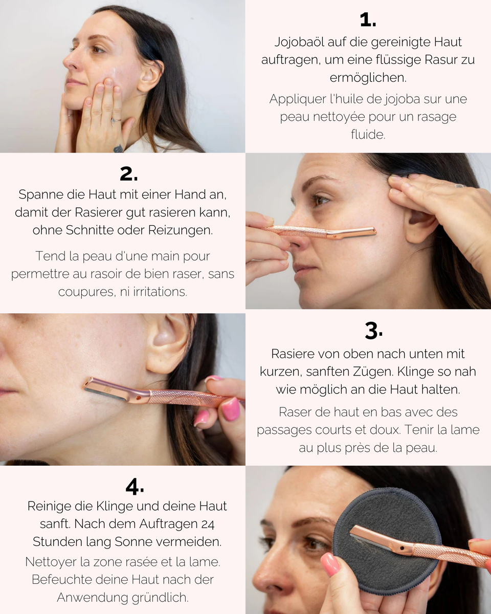 Dermaplaning-Routine - Strahlender Teint